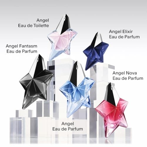 MUGLER Angel - Eau de Parfum Rechargeable Pour Elle - Parfum Femme - Ambré Gourmand - Patchouli, Accord Praline & Absolu de Vanille - Tenue Longue Durée - Spray Vaporisateur - Recharge 100 ml - Image 8