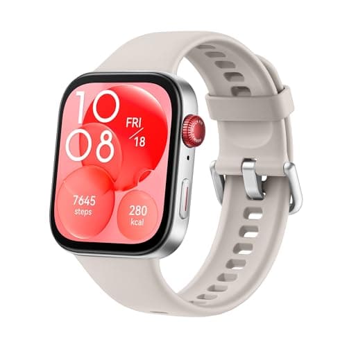 HUAWEI Watch FIT 3, 1.82" AMOLED Display, Ultra-Thin Design, Versatile Fitness Management, Full Health Management, Long Life Battery, iOS & Android, GPS, Moon White - Image 3