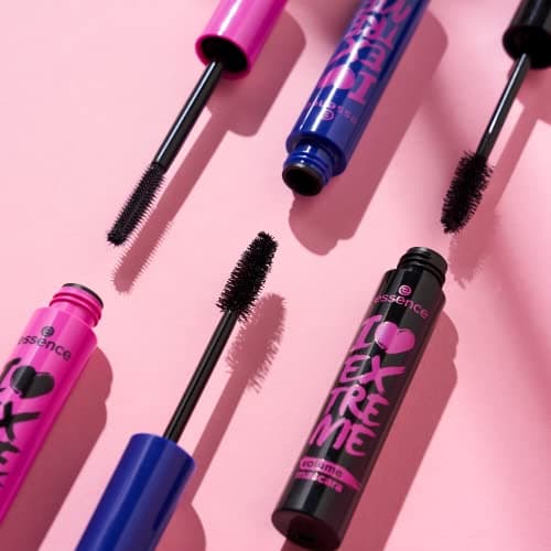essence I LOVE EXTREME Volume Mascara – Mascara noir n°01 pour un volume intense, allonge et recourbe les cils. Vegan, sans parfum, sans microplastiques ni nanoparticules. Pack de 3 (3x12ml). - Image 7
