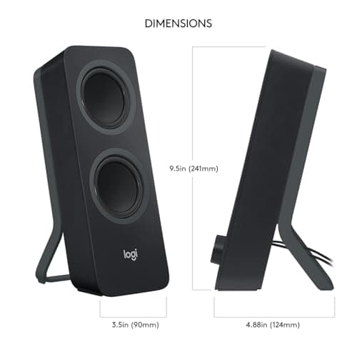 Logitech Z207 Système De Hauts-Parleurs Bluetooth Pour PC, Son Stéréo, 10W En Puissance, Entrée Audio 3,5 Mm, Prise Casque, Multi-Dispositifs, Prise EU/FR, Ordinateur/TV/Smartphone/Tablette - Noir - Image 6