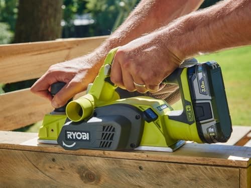 RYOBI - Electric Planer 82 mm 18V ONE+ - Heavy Duty Planing, Doors & Windows, Chamfers - Comes with 2 Tungsten Carbide Reversible Irons, 1 Guide, 1 Dust Bag - R18PL-0 - Image 3