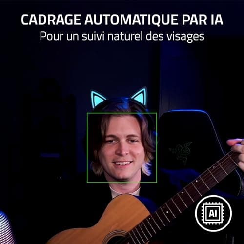 Razer Kiyo V2 - 4K @ 30 IPS Webcam with AI Auto Framing - One-Click Image Enhancement - High Dynamic Range - Wide Angle Lens - OBS and Xsplit Compatible | Black - Image 4