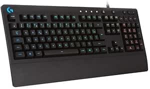 Logitech G Logitech G 213 Prodigy, Gaming Keyboard, LIGHTSYNC RGB Lighting, Splash Resistant, Customizable, Dedicated Multimedia Controls - French AZERTY - Black