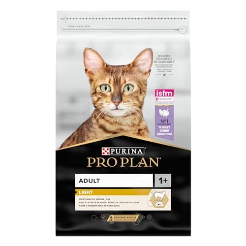 PURINA PRO PLAN | Light | Adult cat overweight and/or overweight | Low fat kibble to aid weight loss | Turkey | Bag | 10 kg - Image 4