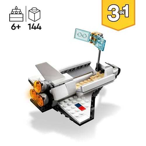 LEGO 31134 Creator 3-en-1 La Navette Spatiale, Jouet de Navette Spatiale en Vaisseau en Figurine Astronaute, pour Enfants, Garçons et Filles Dès 6 Ans, Idée Cadeau - Image 4