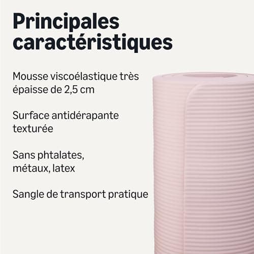Amazon Basics 1 Inch Extra Thick Workout Exercise Yoga Mat with Carrying Strap - Image 3