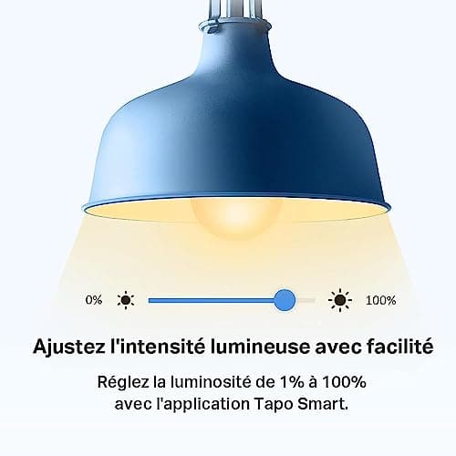 Tapo Ampoule Connectée WiFi, Ampoule LED E27 Blanc Chaud 2700K, Dimmable 8.7W 806Lm, Compatible avec Alexa et Google Home, Commande Vocale, Economie d'énergie, L510E(2-pack) - Image 7