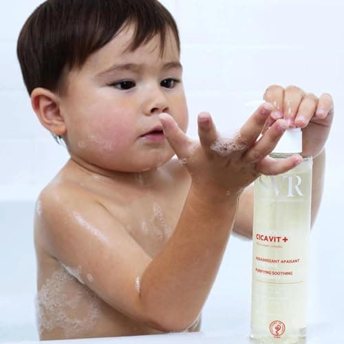 SVR - Cicavit+ Gel Moussant - Nettoyant assainissant apaisant ultra-doux - Pour peaux irritées, abîmées, fragilisées - Sans parfum, sans savon, 89% d'origine naturelle - 200 ml - Image 4