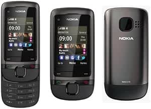 Nokia C2-05 Smartphone Orange Unlocked (Screen: 2 Inches - VGA Camera - Micro-USB 2.0) Grey