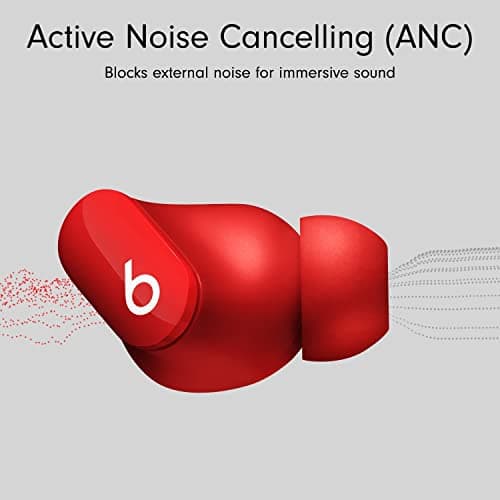 Beats Studio Buds - Full Wireless Noise Cancelling Headphones - Sweatproof Headphones Compatible with Apple and Android Devices - Bluetooth® Technology - Red - Image 5