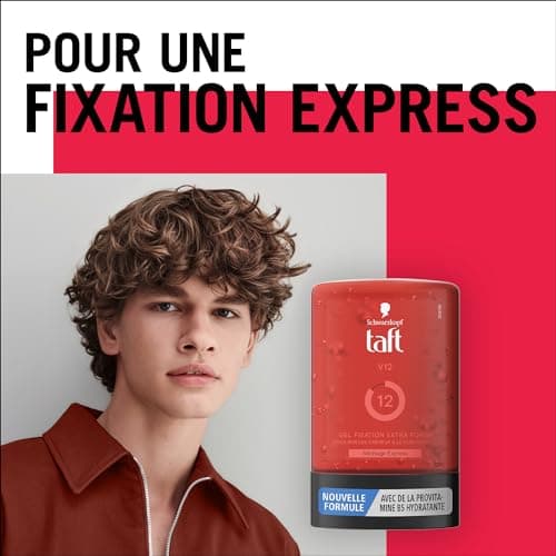 Taft - Schwarzkopf - Styling Tube Gel - Gel V12 - Express Drying - Extra Strong Hold - Gentle on Hair and Scalp - No Sticky Effect - Formula Provitamin B5-250ml - Image 4