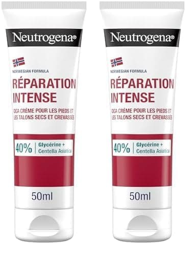 Neutrogena - Cracked Foot & Heel Cream Intense Repair Norwegian Formula (50 ml tube) - Moisturizing cream with 40% glycerin + Centella Asiatica - Cica foot repair cream - Image 2