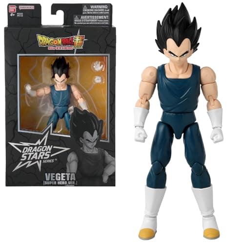 BANDAI - Dragon Ball Super Hero - Dragon Star Figure 17 cm - Vegeta - Officially Licensed Dragon Ball - Vegeta Articulated Figure - Toy for Children 4+ - 40723 - Image 2