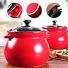 Cocottes Pot en Argile pour la Cuisson des ustensiles de Cuisine en céramique - Résistance aux températures élevées,cuisinière à Induction à Usage général,idéal pour la Cuisine - Image 5