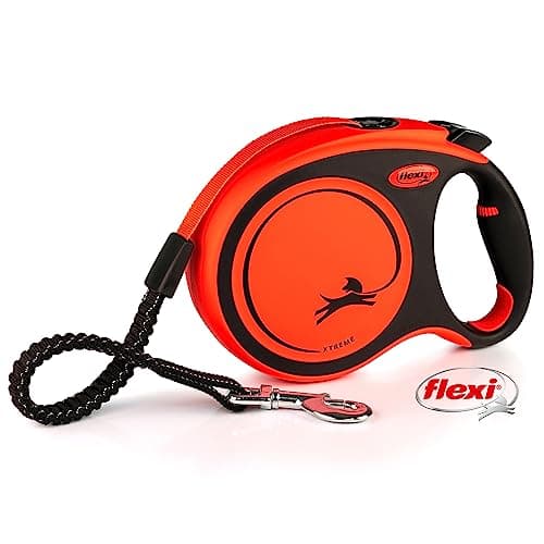 Flexi Xtreme L Strap 8 m Black/Orange, Retractable Lead for Dogs up to 55 kg - Image 2