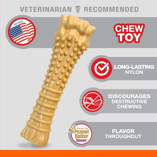 Nylabone Jouet à Mâcher Résistant Dura Os Extrême Arôme Beurre de Cacahuètes pour les très Gros Chiens + 23 kg - Image 5