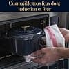 Tefal Pierre Gagnaire Héritage Cast Steel Casserole 21 cm (3.3 L), Induction, Enamelled Coating, Special Condensation Lid, Heat Retention, Slow Cooking, Glossy Grey E2570304 - Image 7