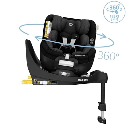 Maxi-Cosi Mica Pro Eco i-Size 360° Swivel Car Seat, 0-4 Years (40-105 cm), ClimaFlow, G-CELL Side Impact Protection, 100% Recycled Fabrics, Adjustable Headrest, ISOFIX, Authentic Black - Image 3