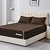 Aisbo Fitted Sheet 140 x 190/200 cm Large 40 cm – Double Fitted Sheet 140 x 200/190 cm Large 40 cm Microfibre Oeko-Tex Mattress with Elastic All Around – Braun - Image 3