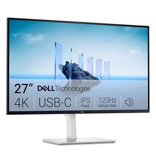 Dell 27 Plus USB-C Monitor PC - S2725QC, 4K UHD (3840x2160), 120Hz, IPS, 4ms, AMD FreeSync Premium, 99% sRGB, Height Adjustment, Built-in Speakers, 2 USB-C, 2 HDMI, 2 USB, 3 Year Warranty - Image 2