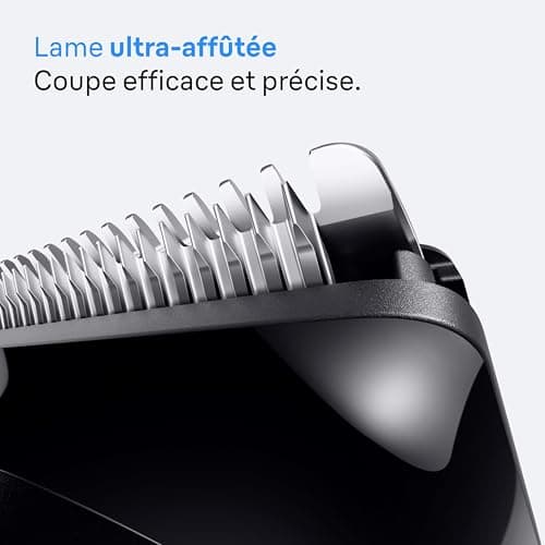 Braun Kit De Rasage Tout-En-Un Series 3, 8-En-1, Lame Ultra-Affûtée, 14 Longueurs, Coupe Précise Pour Visage Et Cheveux, Autonomie De 50 Min, Style Facile Et Rapide, AIO3540, Gris - Image 6