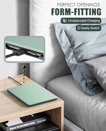 MoKo Case Compatible with 7 inch Kindle Paperwhite (12th Generation-2024) and Kindle Colorsoft Signature Edition 2024, Lightweight Case with Auto Wake/Sleep for Kindle Paperwhite 2024, Agave Green - Image 7