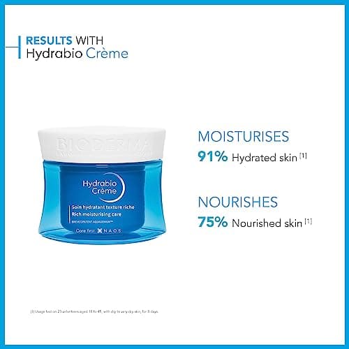 BIODERMA Hydrabio Crème Hydrate/Nourrit Intensément/Durablement Lisse le Grain de Peau 50 ml - Image 4