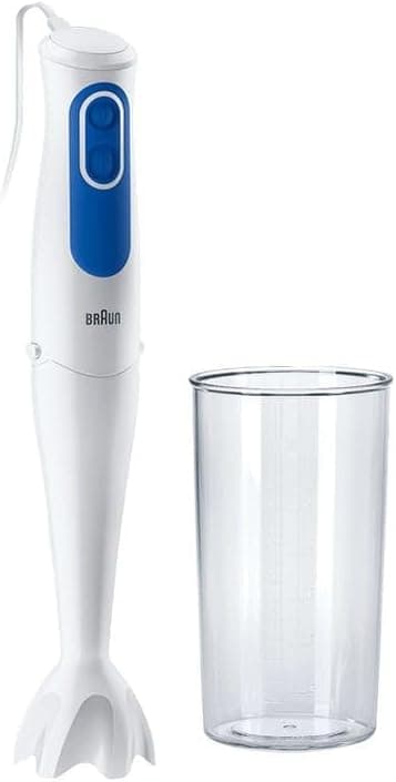 Braun MQ3000WH Smoothie Hand Blender with Dimmer, 700 W, Grey/White - Image 1