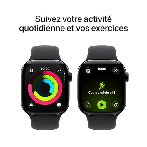 Apple Watch Series 11 [GPS 42mm] Smart Watch with Obsidian Case and Black Sport Band, Sleep Score, Activity Tracker, Health Tracker, Screen Always On - Image 5
