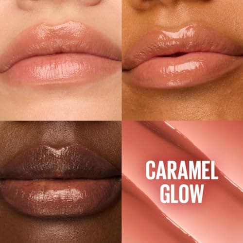 Maybelline New York - Baume Huile Hydratant - Lèvres Lissées et Brillantes - Effet Laqué - Enrichi en Acide Hyaluronique et Extrait de Cerises - Lifter Glaze - Teinte : 006 Caramel Glow - Image 7