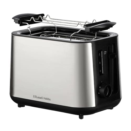 Russell Hobbs 2-slot toaster XL (6 levels of burnishing, raising, defrosting, pastry warmer, auto stop., removable crumb tray, brushed stainless steel surface) Heaton 27390-56 - Image 2