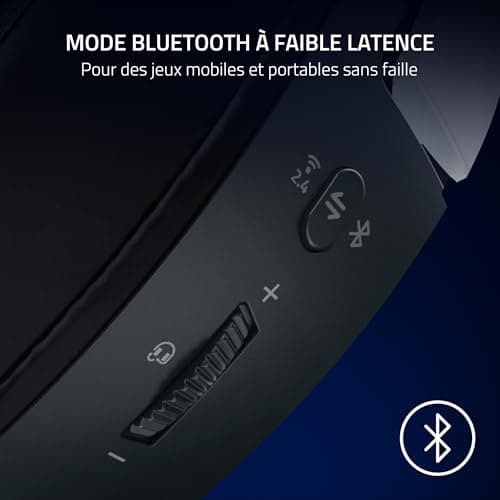 Razer Kaira HyperSpeed (Playstation Licensed) - Casque de Jeu sans Fil pour Playstation - 2,4 HyperSpeed et Bluetooth (Triforce 50mm, Microphone HyperClear, USB, multiplateforme) Blanc - Image 7