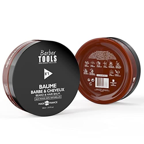 Beard & Hair Balm | N°1 | with 100% natural oils - Made in France - Nourishes, hydrates and structure. Based on 2 waxes, 2 butters, 5 vegetable oils, 2 essential oils, vitamin E (30 ml) - Image 8