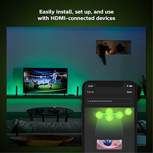 Philips Hue Play HDMI Sync Box - Requires Hue Bridge - Supports Dolby Vision HDR10+ and 4K - Control with Hue App - Compatible with Alexa, Google Assistant and Apple HomeKit - Image 6