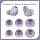Samsung Galaxy Buds 2 Earbuds, 3 Pairs Small Medium Large Replacement Silicone Eartips for Samsung Galaxy Buds 2 - Light Purple - Image 6
