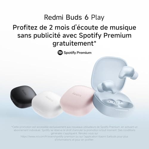 Xiaomi Redmi Buds 6 Play – Wireless Bluetooth Headphones, Bluetooth Headphones, 10 mm Drivers, 5 EQ Modes, Up to 7.5 Hours + 36 Hours Battery Life, 10 min Charge Provides 3 Hours of Music Playback - Image 4