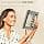 MoKo Universal Case for 6 Inch 6.8 Inch 7 Inch Kindle eReaders Fire Tablet - Kindle/Kobo/Voyaga/Lenovo/Sony Kindle E-Book E-Reader Tablet, PU Case with Adjustable Stand and Hand Strap, Flower on White - Image 6