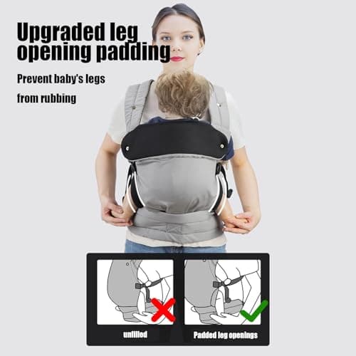 Porte-Bébé Face Au Monde - Équipement De Sortie Réglable Souple Ergonomique Et Léger | Porte-Bébé Confortable Pour Papa Et Maman - Pour Voyage, Avion, Activités Quotidiennes, Portage, Transport, Pouss - Image 7