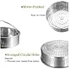 Stainless Steel Steamer Cooker Stainless Steel Steamer Basket with Egg Rack Compatible with Instant Pot Electric Pressure Cooker 5, 6, 8 Qt - Image 5