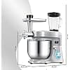 KESSER® K-KM 3000 Universal 3-in-1 Food Processor with Meat Grinder, Kneader | Multifunctional Blender | 1.5L Juice Extractor, Sausage Kit, Pasta and Cookie Moulds, Silver - Image 6
