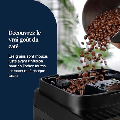 De'Longhi Magnifica Evo Next - Perfetto Automatic Coffee Machine with LatteCrema Automatic Milk Frother, 13 Drinks in One Touch, Touch Screen Colors, Titanium and Black (ECAM312.80.TB) - Image 6