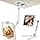 AboveTEK Tablet Stand – 2 in 1 Kitchen Wall Mount with Multi Angle 360 Degree Rotation for iPad iPhone Samsung (4.7-13.5 Inch) – White - Image 2