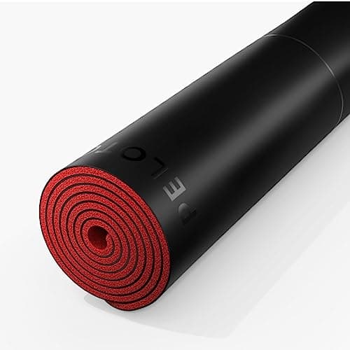 Peloton Reversible Workout Mat | 71" x 26" with 5mm Thick, Premium Heavy Duty Yoga Mat and Floor Mat, Tear and Scratch Resistant, Black, Red - Image 4