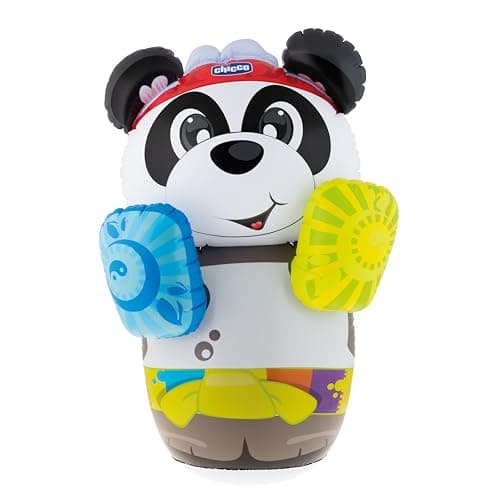 Chicco My Coach Panda, Kids Electronic Inflatable Punch Bag with Funny Sounds Water Fill Base to Keep Bag Balance, Kids Toy 2-5 Years - Image 2
