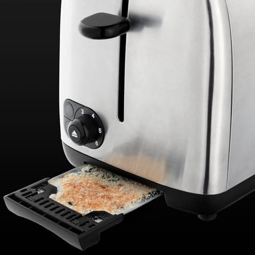 Russell Hobbs Toaster for 2 Slices Adventure Stainless Steel (2 Extra Large Slots, 6 Levels of Fast Burning, Raising & Control, Thaws, Bakery Warmer, 850W) Toaster 24080-56 - Image 5