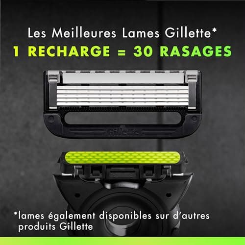 Gillette Labs Men's Manual Shaver with Exfoliating Bar, Reusable Handle and 5 Refill Cartridges with 5 Blades, Travel Case for Convenient Storage, Magnetic Wall Mount - Image 7