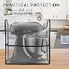 kwmobile Case Compatible with KitchenAid 4.3-4.8 Liter - Protective Cover with 3 Pockets for Kitchen Food Processor in TPU - Transparent-Black - Image 4