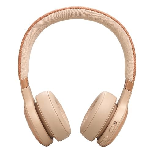 JBL Live 670NC On-Ear Headphones, Bluetooth 5.3, Multi-Source Connection, Adaptive Noise Reduction and Smart Ambient, Up to 65 Hours of Battery Life, Beige - Image 5