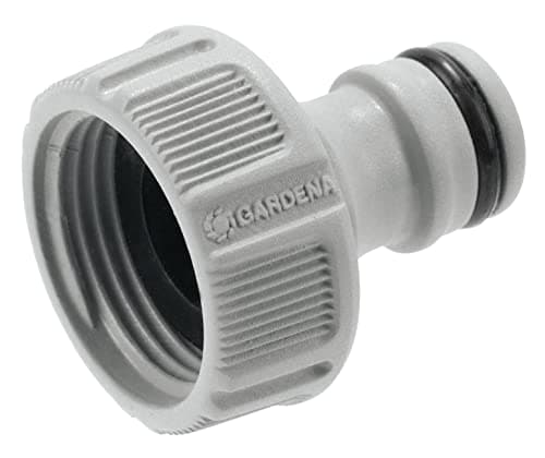 Gardena Nez de robinet 26,5 mm (G 3/4 pouces): OGS adaptateur pour raccordement d’un tuyau d’arrosage, technologie anti-éclaboussure, résistant au gel, vrac (18221-20) - Image 7