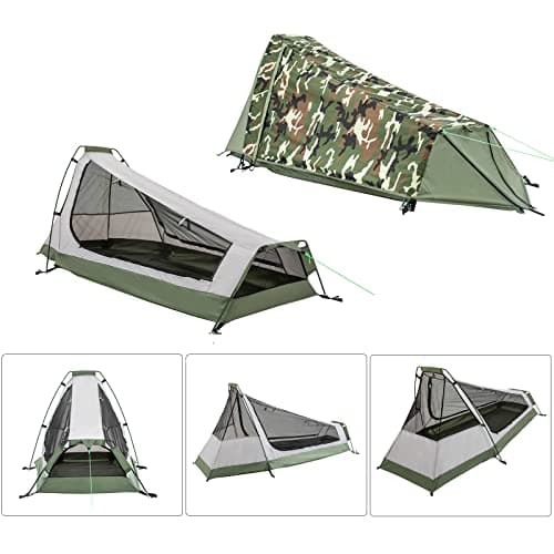 GEERTOP Tente de Randonnée Ultra Légère 1 Personne 3-4 Saison pour Camping Trekking d’Extérieur - Image 4